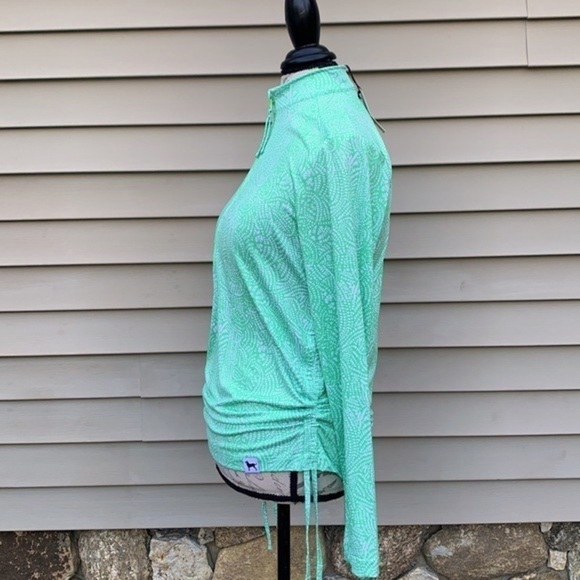 The Black Dog Ladies Outfitters Half Zip - Minty Green - Picture 11 of 16